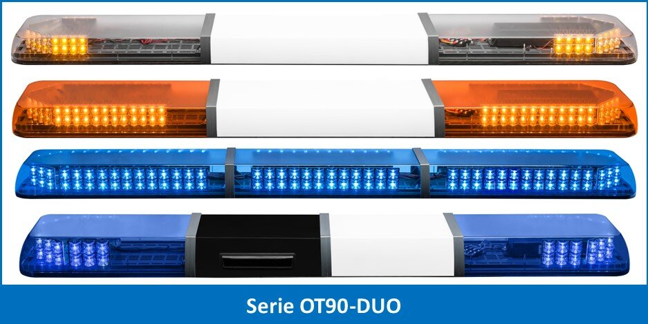 OT90 DUO LED Blaulichtbalken, LED Gelblichtbalken, Dualcolor, LED Lightbar, LightbarR65