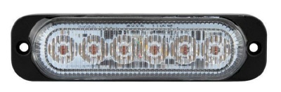 LED Blitzmodul - Serie MD6, LED, LED Blitzmodul, F.L.: klar, LEDs: ROT, 12-24 Volt  - Frontblitzer-Heckblitzer