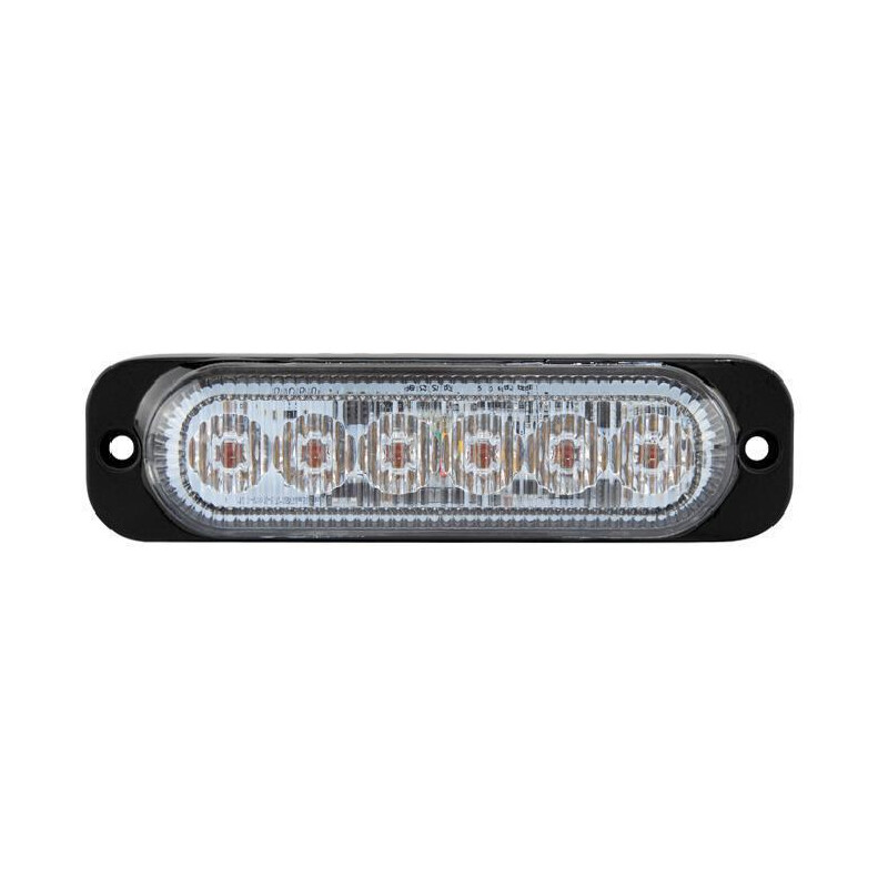 LED Blitzmodul - Serie MD6, LED, LED Blitzmodul, F.L.: klar, LEDs: GRÜN, 12-24 Volt  - Frontblitzer-Heckblitzer