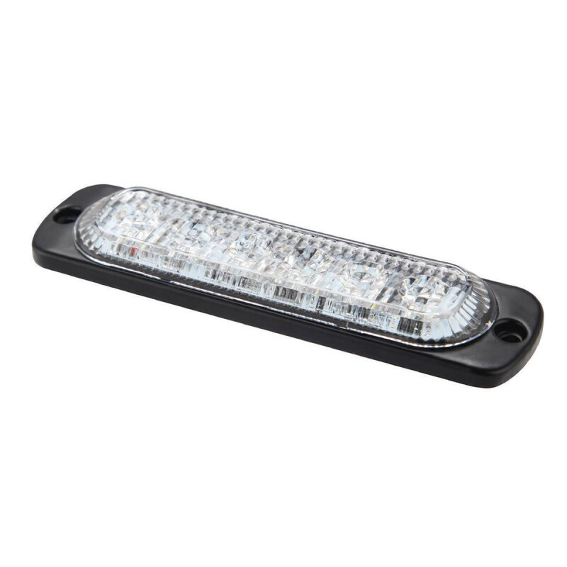 LED Blitzmodul - Serie MD6, LED, LED Blitzmodul, F.L.: klar, LEDs: GRÜN, 12-24 Volt  - Frontblitzer-Heckblitzer