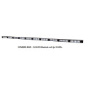 Lauflichtanlage - Serie TR3, ohne Bedienteil, Linse gelb, LEDs: GELB , 8 Module mit je 3 LEDs, 12-24 Volt