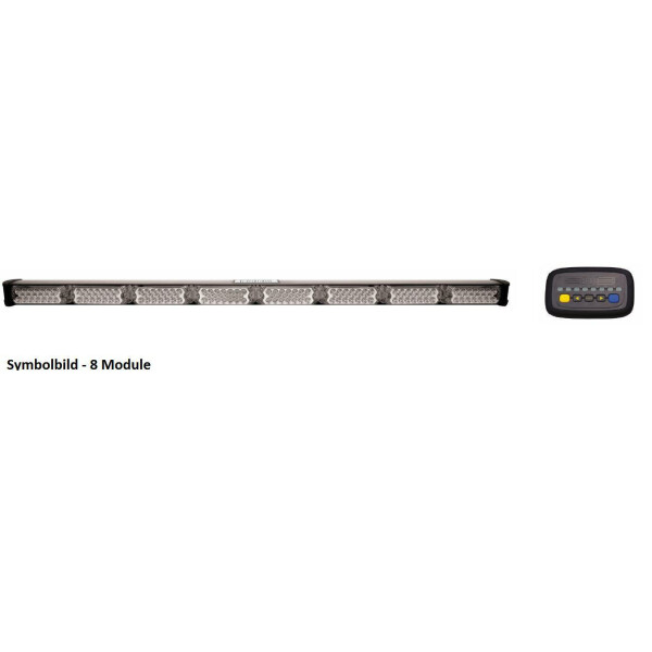 Lauflichtanlage - Serie 3300 LED, Linse klar, LEDs: GELB, 10,7 Meter Anschlusskabel, 12-24 Volt, inkl. Bedienteil
