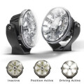 LED - FERNSCHEINWERFER MIT STANDLICHT, Rund, 3000 Lumen, 45 Watt, 10-30 Volt, ECE-R7, ECE-R112