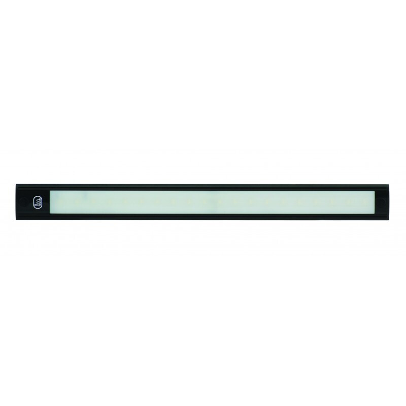 LED Beleuchtung Serie 40 mit Touch-Schalter, 410 x 40 x 11 mm, schwarz, 500 lm, 12 Volt