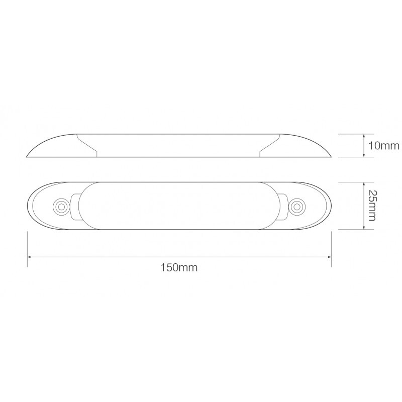 LED Beleuchtung Serie 10, 31 LEDs,  150 x 25 x 10 mm,...