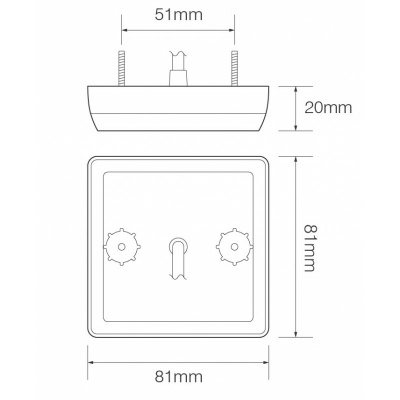 LED Heckleuchte Serie Serie 81, Rücklicht, Bremslicht, 12-24 Volt