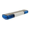 ZP Warnlichtbalken, 2-360° Halogen-Drehspiegelmodule, bel. W. Mittelteil, F.H.: Blau, Länge: 90 cm, 24 Volt