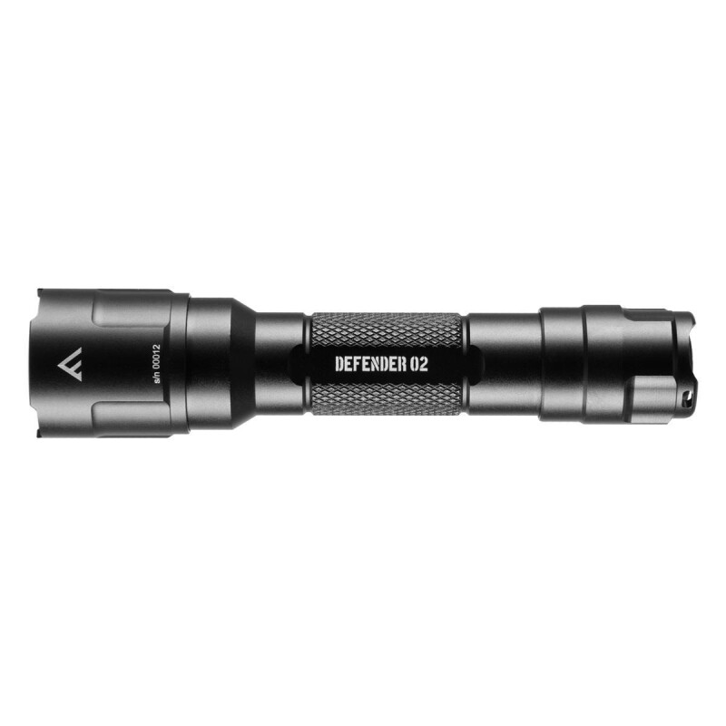 Wiederaufladbare taktische Taschenlampe mit starker Leistung DEFENDER 02, 915 lm