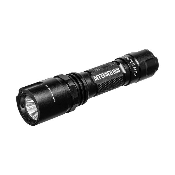 Handheld-Taschenlampe, Mactronic Defender RGB, 400lm, batteriebetrieben (2 x CR123A), Box