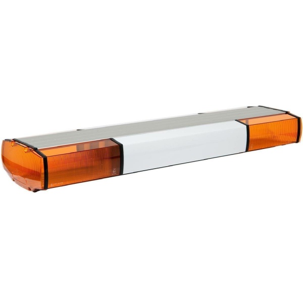 ZP Warnlichtbalken, 2-360° LED Blitzmodule, 12-24 Volt, F.H.: Klar F.L.: GELB, Länge: 140 cm