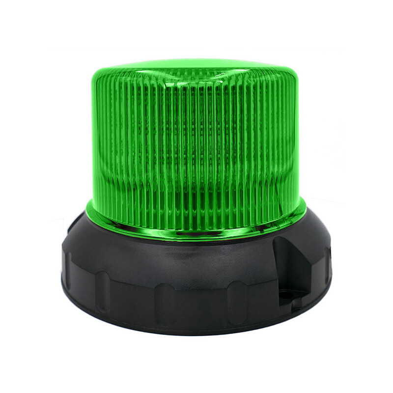 LED Rundumleuchte / LED Kennleuchte - Serie PROFLASH 1800 - 3-Punkt Schraubmontage, 12-24 Volt, ECE-R65 In Warnfarbe-Dual 2-Farbig blau/gelb umschaltbar