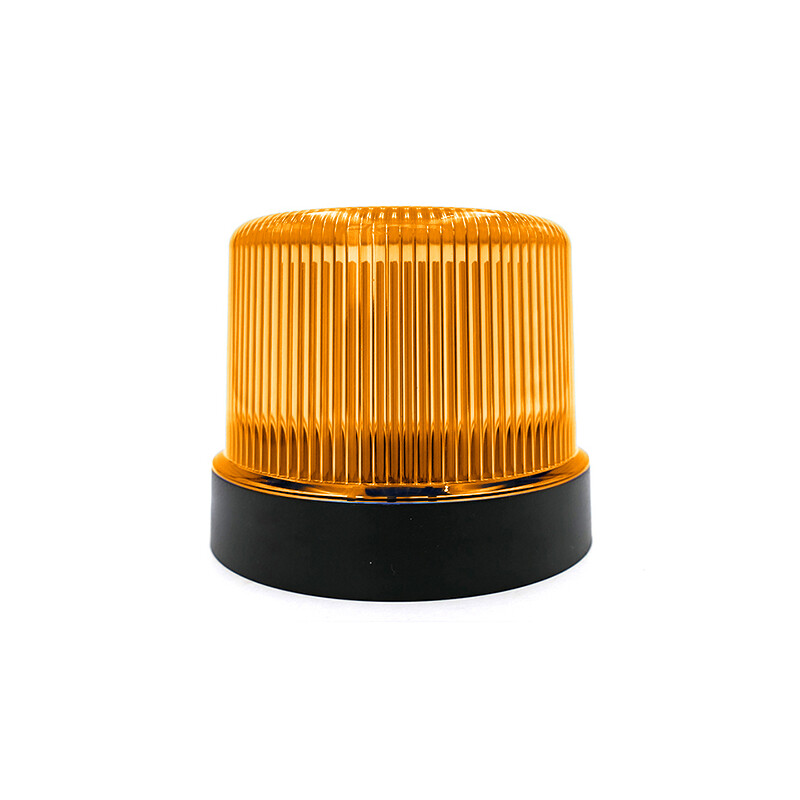 LED Rundumleuchte / LED Kennleuchte - Serie PROFLASH 1800 - Magnetmontage mit Kabel und Zigarettenanzünderstecker (Starkmagnet), 12-24 Volt, ECE-R65 Klar/Transparent-Rot