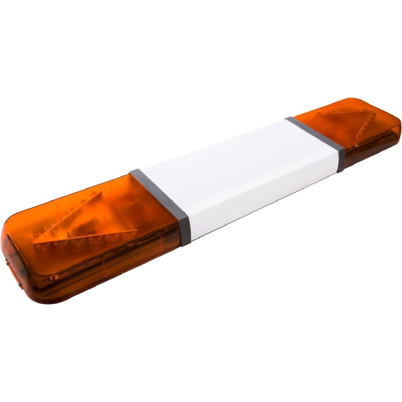 OT60 Warnlichtbalken, ECO bestückt - 2-V Module je Seite, 12-24 Volt, F.H.: Gelb, F.L.: GELB, Länge: 140 cm