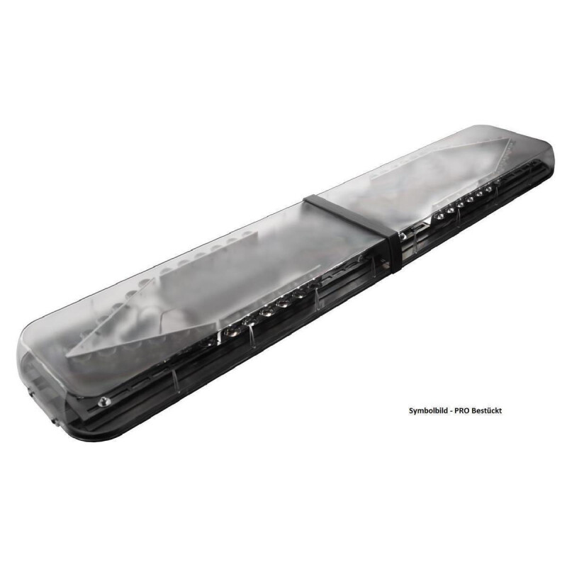 OT60 Warnlichtbalken, ECO bestückt - 2-V Module je Seite, 12-24 Volt, F.H.: Klar,  F.L.: BLAU, Länge: 160 cm