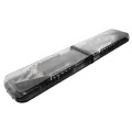 OT60 Warnlichtbalken, PRO bestückt - 2-V Module je Seite + 1 Zusatz vorne + hinten,12-24 Volt, F.H.: Klar,  F.L.: BLAU, Länge: 110 cm