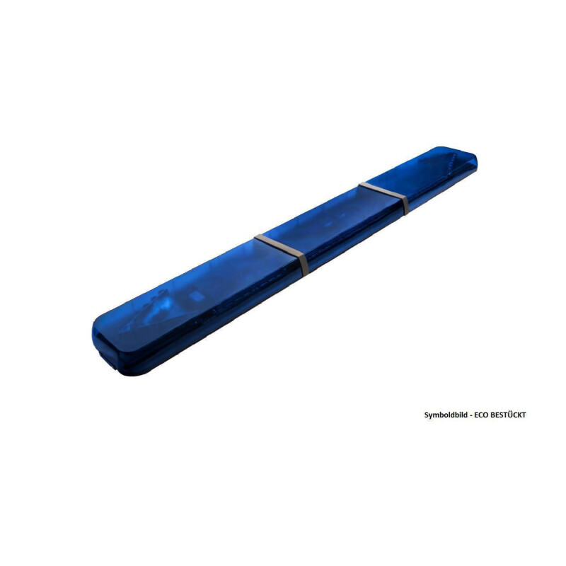 OT60 Warnlichtbalken, PRO bestückt - 2-V Module je Seite + 1 Zusatz vorne + hinten,12-24 Volt, F.H.: BLAU, F.L.: BLAU, Länge: 180 cm