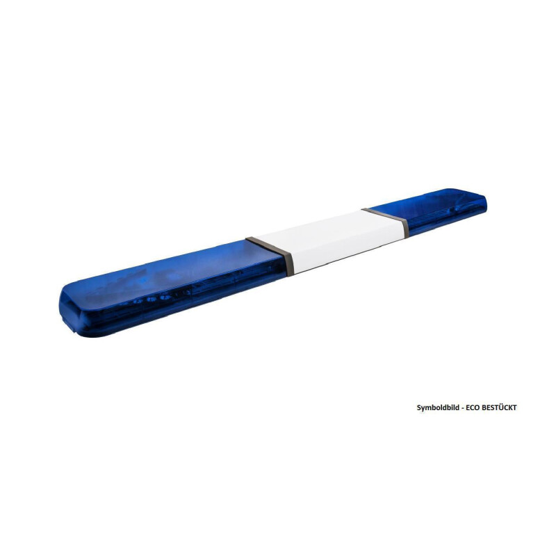 OT60 Warnlichtbalken, PRO bestückt - 2-V Module je Seite + 1 Zusatz vorne + hinten, 100 Watt LSP, 12-24 Volt, F.H.: Blau, F.L.: BLAU, Länge: 90 cm