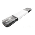 OT60 Warnlichtbalken, PRO bestückt - 2-V Module je Seite + 1 Zusatz vorne + hinten, 100 Watt LSP, 12-24 Volt, F.H.: Klar F.L.: BLAU, Länge: 180 cm