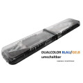 OT60 Warnlichtbalken, ECO bestückt - 2-V Module je Seite 12-24 Volt, F.L.: DUALCOLOR BLAU/GELB, , Länge: 180 cm
