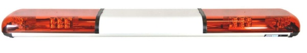 Serie 65 Warnlichtbalken, LED, Version ECO, 8 LED Module, 12-24 Volt, F.H.: Gelb, F.L.: GELB, Länge: 127,5 cm