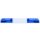 Serie 70 Warnlichtbalken, 2-360° LED Blitzmodule, beleuchtb. Mittelteil weiß,  Länge: 152,40 cm, blau, 12-24 Volt