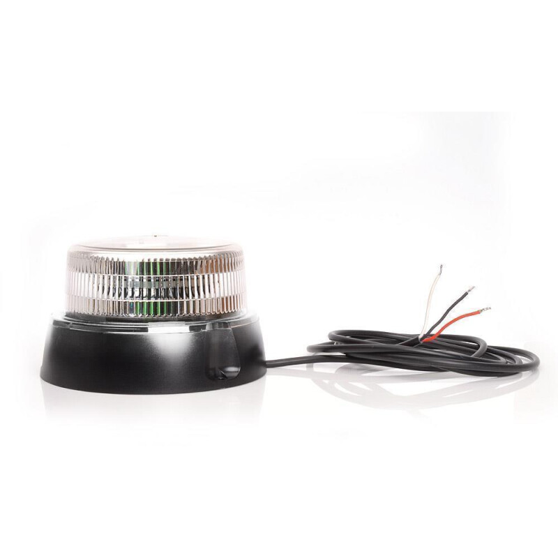 W2 Kennleuchte, LED Modul, F.H.: klar, LEDs: BLAU, 3-Punkt Montage, 8 Frequenzen