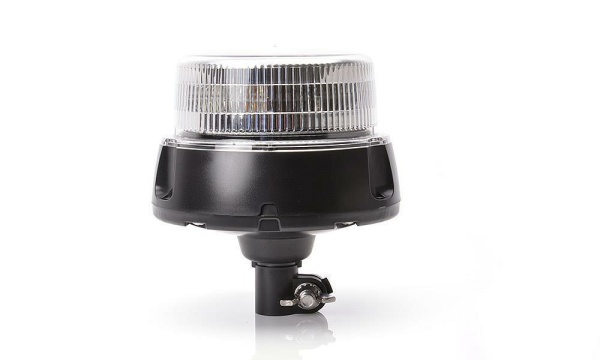 W2 Kennleuchte, LED Modul, F.H.: klar, LEDs: BLAU, DIN Pole Rohrmontage, 8 Frequenzen