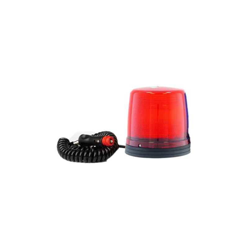 ISBL-2000 Kennleuchte, LED Modul, F.H.: rot, LEDs: ROT, Magnetmontage mit Kabel und Stecker (3-Meter Spiral)