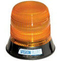Serie 400 Kennleuchte, LED Modul, F.H.: gelb, LEDs: GELB, 3-Punkt Montage, Abmessungen: DM 153 x 143 mm