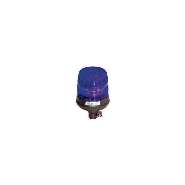Serie 400 Kennleuchte, LED Modul, F.H.: blau, LEDs: BLAU, DIN Pole Rohrmontagen, DM 134 x 214 mm