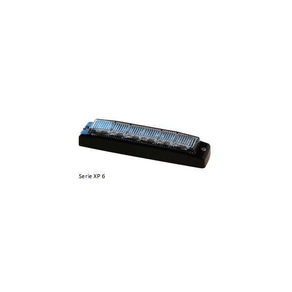 LED Blitzmodul - XP6, LED Modul, F.L.: klar, LEDs: BLAU, 12-24 Volt  - Frontblitzer-Heckblitzer