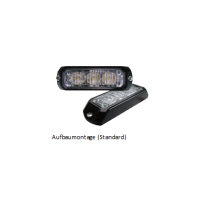 LED Blitzmodul - MS-3 , LED Modul, F.L.: klar, LEDs: BLAU, 12-24 Volt, Aufbau  - Frontblitzer-Heckblitzer