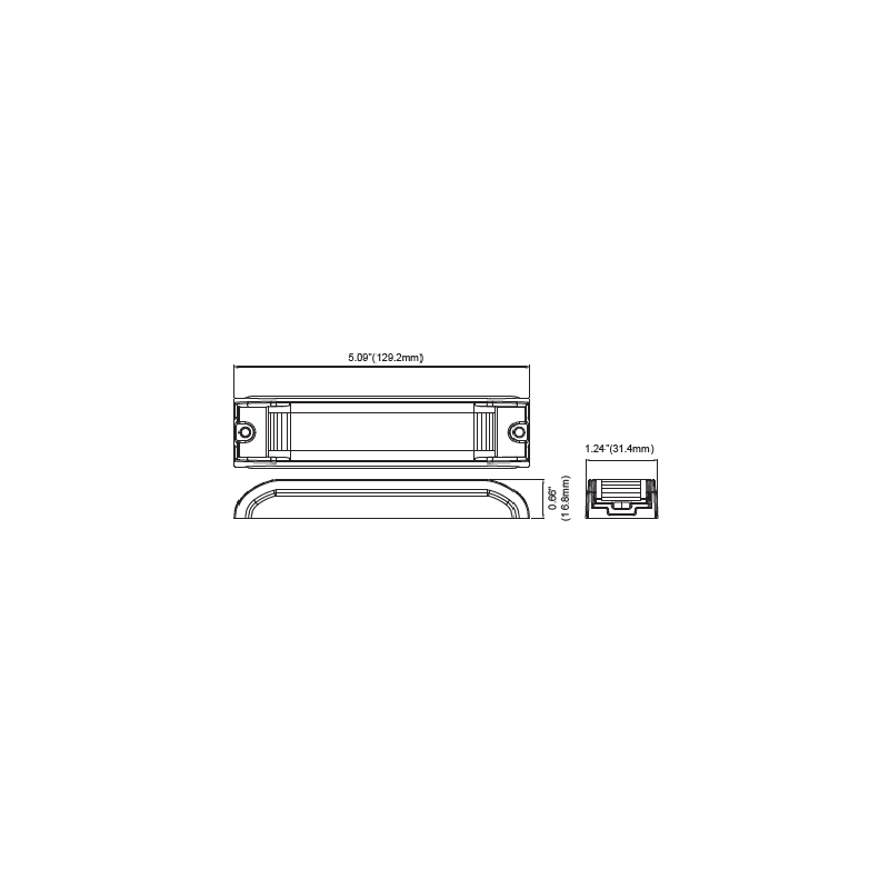 LED Blitzmodul - ID-6, LED Modul, F.L.: klar, LEDs: ROT,...