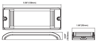 LED Blitzmodul - ID-26, LED Modul, F.L.: klar, LEDs: ROT, 12-24 Volt, Aufbau  - Frontblitzer-Heckblitzer