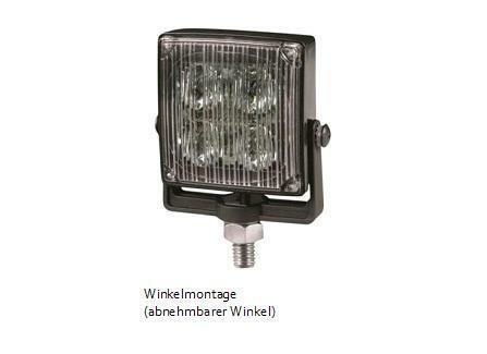 LED Blitzmodul - VIGILED 2, LED Modul, F.L.: klar, LEDs: ROT, 10-30 Volt, Winkelmontage  - Frontblitzer-Heckblitzer