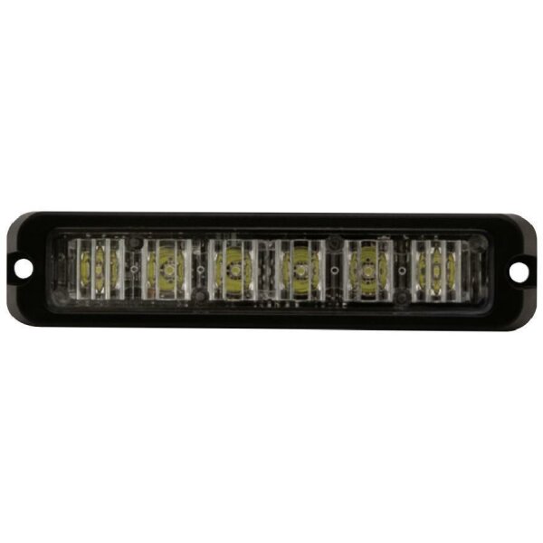 LED Blitzmodul - Serie 3706, LED Modul, F.L.: klar, LEDs: GELB, 12-24 Volt, Aufbaumontage (verschiedenste Montagearten möglich!)  - Frontblitzer-Heckblitzer