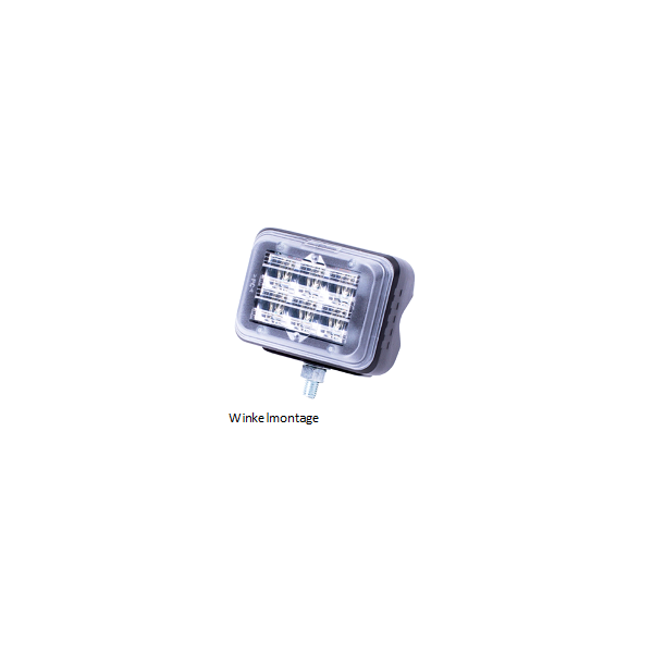 LED Blitzmodul - Serie SECURILED, LED Modul, F.L.: klar, LEDs: BLAU, 10-30 Volt, Winkelmontage  - Frontblitzer-Heckblitzer