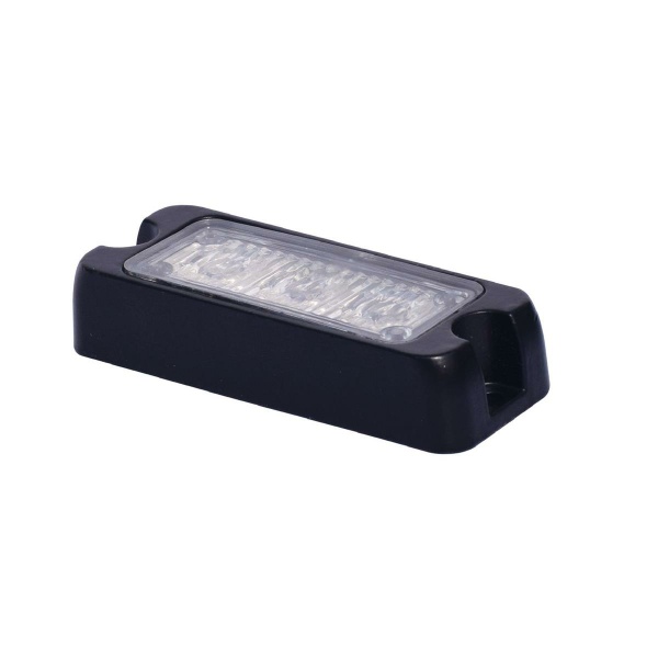LED Blitzmodul - Serie ECO 3, LED Modul, F.L.: klar, LEDs: GELB , 12-24 Volt - Frontblitzer-Heckblitzer